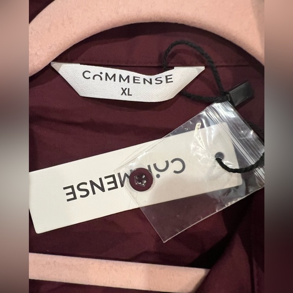 CoMMENSE Oversized Button Down Shirt
COLOR - Burgundy, Size XL NWT - Picture 6 of 7
